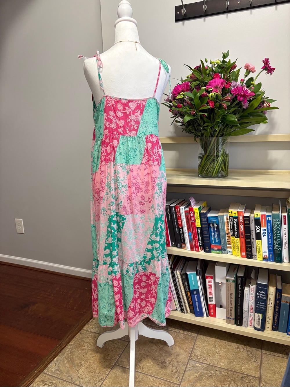 J. Crew Factory Pink Patchwork Floral Sundress - Picture 5 of 9